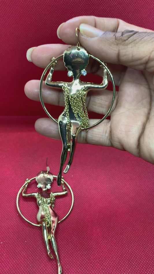 Acrobatic Lady Earrings